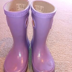 Bogs Glitter Kids' Rain Boots- Lavender Size Toddler 8